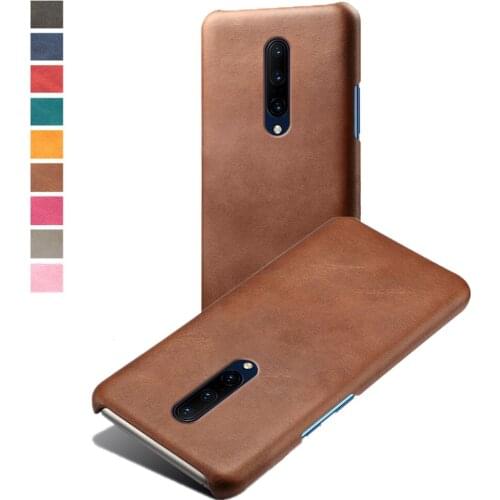 Luxury PU Leather Case For OnePlus 7 Pro 5G 7T Coque Slim Hard PC Phone Cover For One Plus 7t 7 Pro 1+ 7tPro 1+7pro Capa Funda