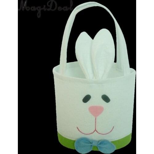 Happy Easter Cute Rabbit Bunny Candy Gift Bags Egg Basket Easter Decoration
