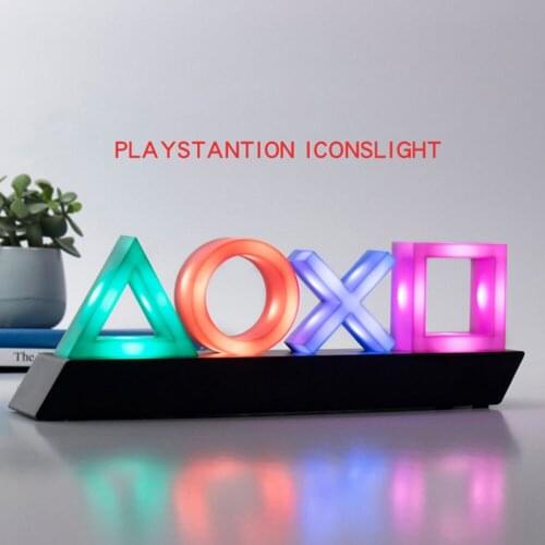 PlaySation icons light PS4 Voice Control Game Icon Light Acrylic Atmosphere Neon Bar Atmosphere Lampara Light