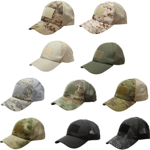 Outdoor Camouflage Sports Cap Women Men Casual Tactical Summer Breathable Quick-Drying Breathable Hat