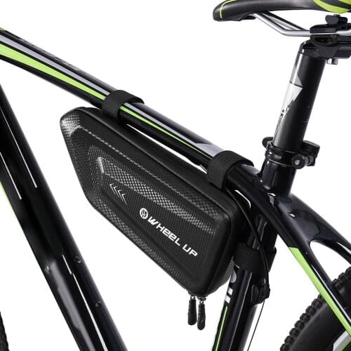 Mountain Bike Top Tube Frame Storage Pannier Bag Zipper Design EVA Waterproof Cycling Saddle Bag
