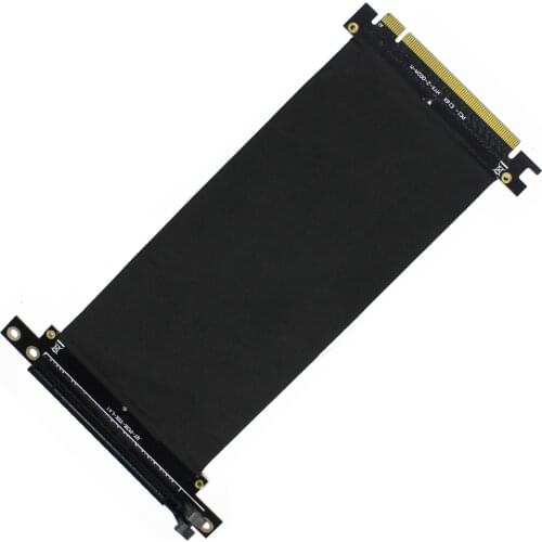High-Speed PCI Express 3.0 16X Flexible Cable Extension Adapter 90 Degree PC Graphics Card Connector PCIe Riser Extender 20cm