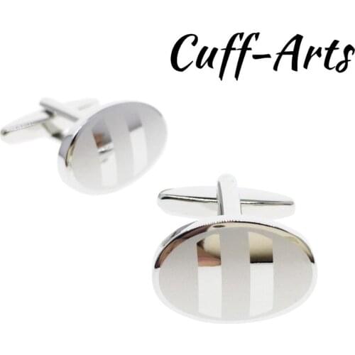 Cufflinks For Mens Oval Stripe Cufflinks Gift For Men Designer Jewelry Luxury Gifts For Men by Cuffarts C20158