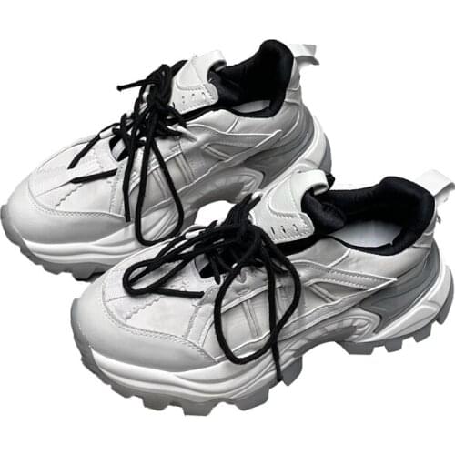 Women Sneakers Flat Platform shoes 2021 Autumn Fashion Retro casual Thick bottom outdoor Ladies sneaker