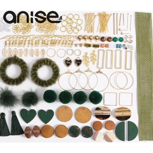 12 Pair Multicolor Pompon Balls Long Drop Earrings DIY Jewelry package Geometric Dangle Earring For Jewelry Making Accessories