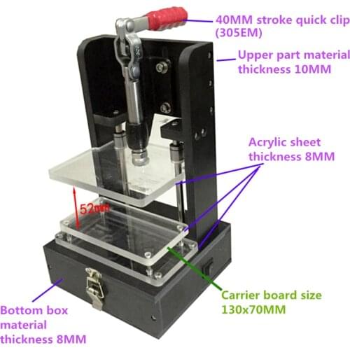 130x70MM Universal PCBA Test Rack Embryo Frame Rack High Quality Printed Circuit Board Fixture