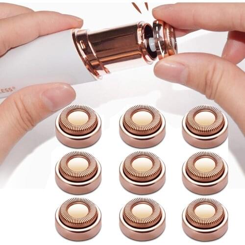 Facial Hair Remover Replacement Heads, Generation 1 Single Halo,18K Rose Gold for Womens Facial Hair Remover, 3pcs /6pcs /9pcs