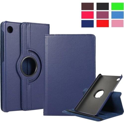 360 Rotating Case For Huawei MatePad T8 8.0 KOBE2-W09/L09/L03 PU Leather Cover Case For Mediapd M5 Lite T3 8" Protective Case