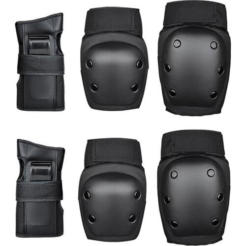 6PCS Skating Protective Gear Set Knee Pads Elbows Pads Wrist Guards Adult Kids Bike Skateboard Ice Skate Roller Knee Protector