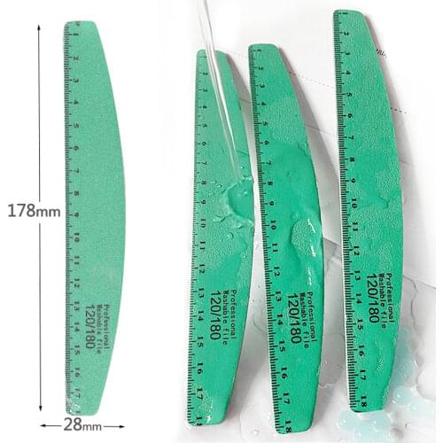 8 Pcs/Set High Quality Nail FIles Professional Green Sanding Nail File 120/180 Nail Varnish Sets Plastic nagelvijl Manicure Kits