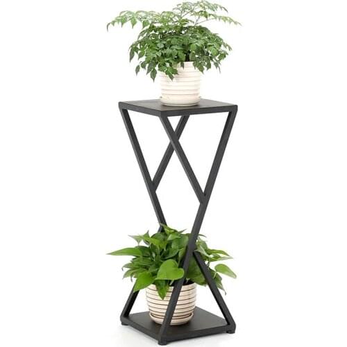 Flower stand wrought iron multilayer living room indoor balcony green succulent flower pot simple table p