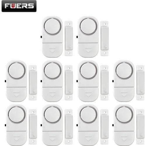 2020 Fuers 5pcs 10pcs Independent Door Sensor Magnetic Sensor Wireless Home Window Door Entry Anti Thief Security Alarm 90dB