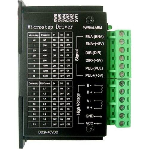 1pcs TB6600 42/57/86 Stepper Motor Driver 32 Subdivision 4A 40VDC CNC