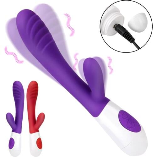 Dual Vibrating Sex Toys For Women Erotic G-spot Clitoris Masturbator 12 Frequency Dildo Rabbit Vibrator Anal Vagina Massage