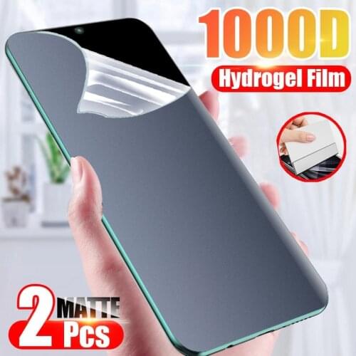 Full Cover Matte Hydrogel Film Screen Protector For Samsung Galaxy S21 S20 FE Ultra S10 S9 S8 Plus S7 Note 8 9 10 Plus Not Glass