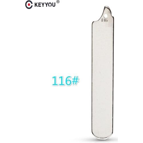 KEYYOU Uncut Key 116# Flip Remote Key Blade For 2014 Honda Remote Folding key Blank (A Type) HON66 No.116 Blade