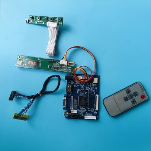 Kit Work for CLAA154WB03A 1280x800 Screen display moitor 2AV VGA AV 30pin Controller Board remote driver panel HDMI LCD