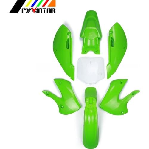 Motocycle Plastic Body Kit Fairing Front Rear Fender Mudguard For KAWASAKI SUZUKI KLX110 KX65 DRZ110 KLX DRZ 110 KX 65 2000-2013