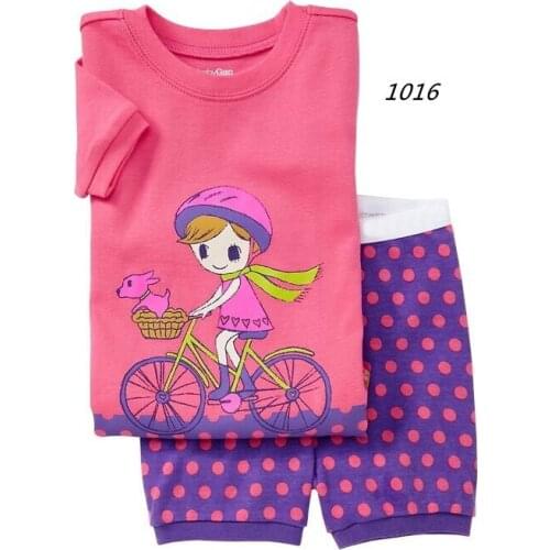 Summer Girls Clothes Kids Boys Sleepwear Pajamas Sets Nightwear Baby Clothes Cartoon Homewear Set Cotton Children Pyjamas Suit