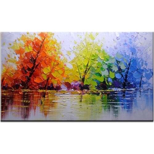 DONGMEI OILPAINTING Hand Painted oil painting landscape pictures Home Decoration canvas painting Art DM171203