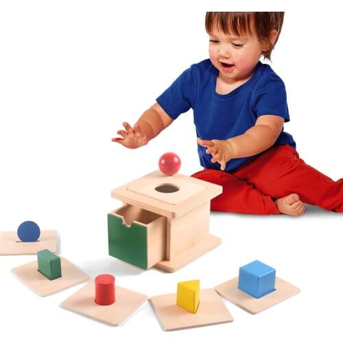 Montessori Coin Box Sensorial Materials For Toddlers Shape Baby Toys Educational Toys For Children Juguetes Montessori G0545H