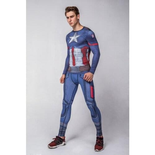 Digital Sublimation Printed Rash Guard Cody Lundin High Quality Men Round Neck Long Sleeve