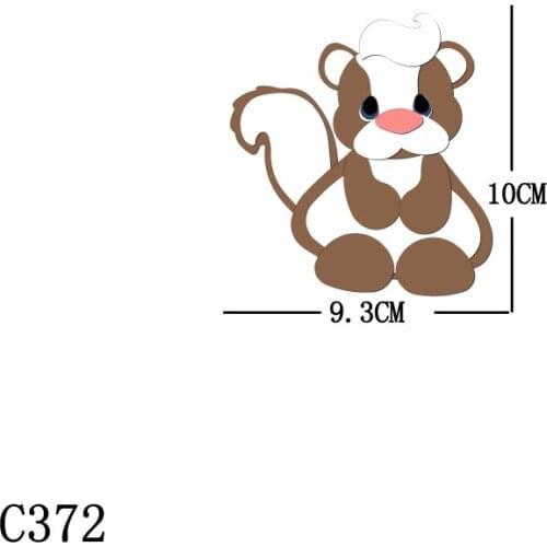 New cartoon animals Wooden die Scrapbooking C372 Cutting Dies