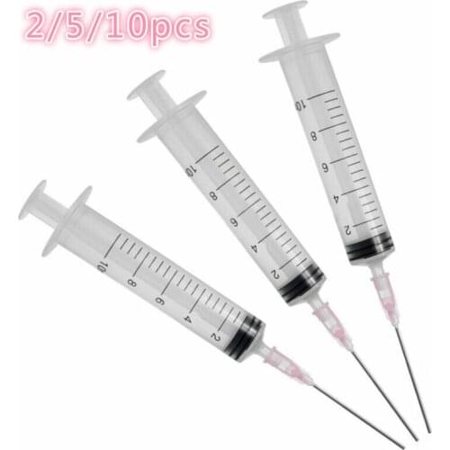 1.5 inch plastic steel dispensing tip 10ml Plastic Tool Syringe Pump Ink Ink-pumping Air Long Needle Plastic Disposable Injector