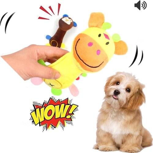 Durable Pet Dog Cat Toy Puppy Fleece Plush Dog Toys Funny Squeak Chew Sound Molar Bite Resistant Toy Durable Pets Supplies