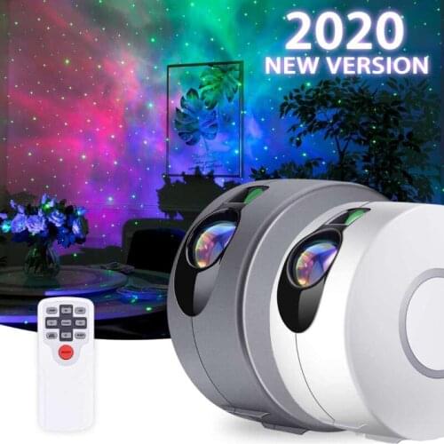 LED Galaxy Starry Sky Projector 3D Starlight Projector Lamp with Remote Control 360° Rotation 7 Colours