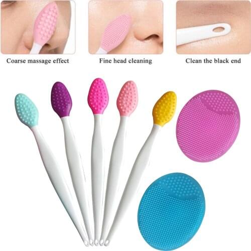 Silicone Exfoliating Lip Brush Applicator Wand Tool Cleanning Blackhead