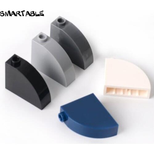 Smartable Brick Curved 1x3x2 Building Blocks MOC Parts Learning Toys For Kids Compatible Major Brands 33243 20pcs/lot
