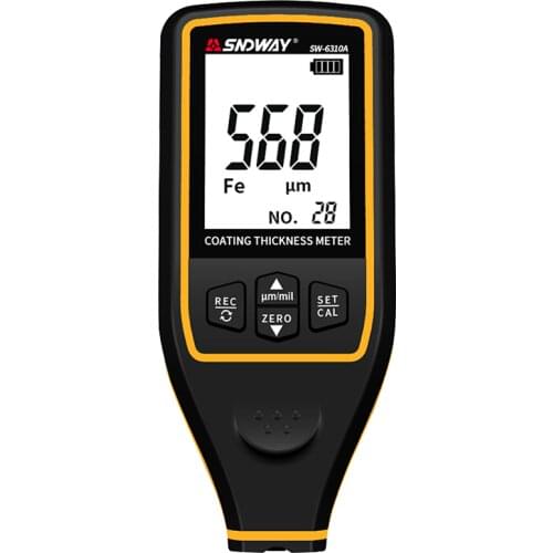 SNDWAY Digital Coating Thickness Gauge 0-2000UM Car Paint Dry Film Thickness Meter For Measure The Thickness Of Electroplated