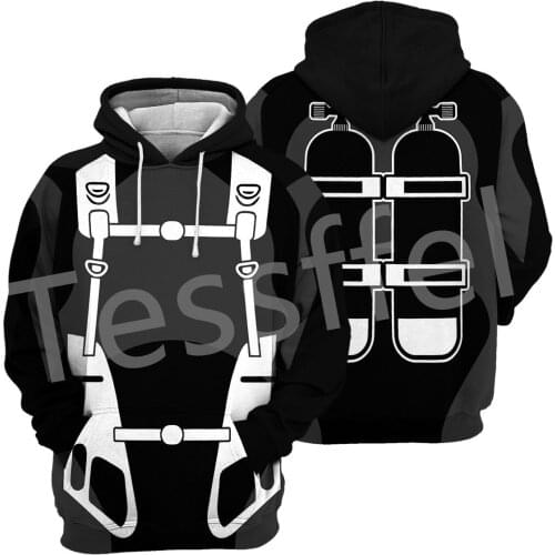 Tessffel Sports Art Ocean Scuba Diving Suit Cosplay NewFashion Tracksuit 3DPrint Men/Women Sweatshirts Pullover Funny Hoodies A3