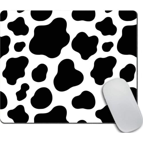 Cow Texture Pattern Mouse Pad, Office Desk Accessories, Cow Mouse Pad, Desk Decor, Funny Office Gifts, Black Mousepad