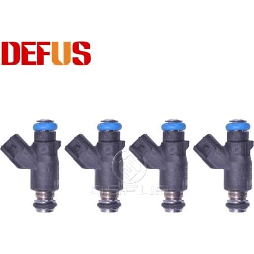 DEFUS 4pcs Tested 25377440 Flow Matched Fuel Injector Bico for Mitsubishi Junjie 4G93 1.8L L4 200-2016 16400-010-0000 2537 7440