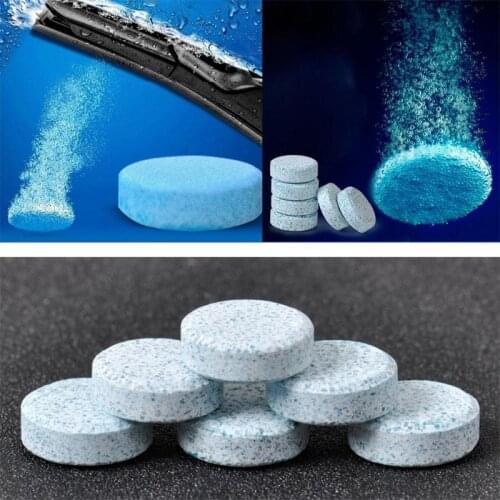 10Pcs/Pack Car Solid Wiper Cleaner Effervescent Tablet Cleaner Car Auto Window Cleaning Windshield Glass Cleaner