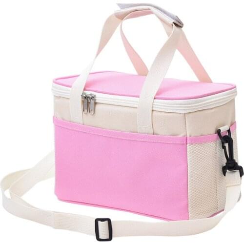 Large Capacity Female Lunch Bag Woman Insulated Bag Thermal Lunch Box Picnic Bags Cooler Tote School Food Bag Icebox For Drink