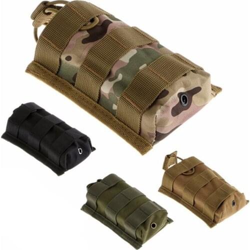 Military Molle Tactical Rifle Cartridge Mag Magazine Pouch Army Single Clip M4 Open Top Interphone Nylon Hunting AR15 Ammo Bag