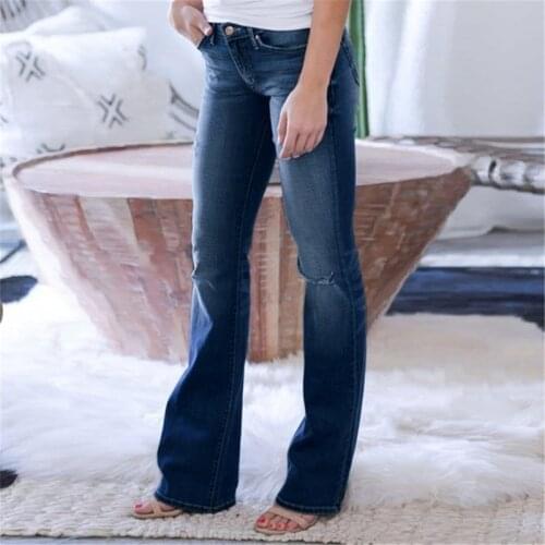 Women Casual Streetwear 90s Baggy Wide Leg Boyfriend Pants 2021 High Waist Hole Ripped Straight Mom Jeans Hollow Denim Trousers