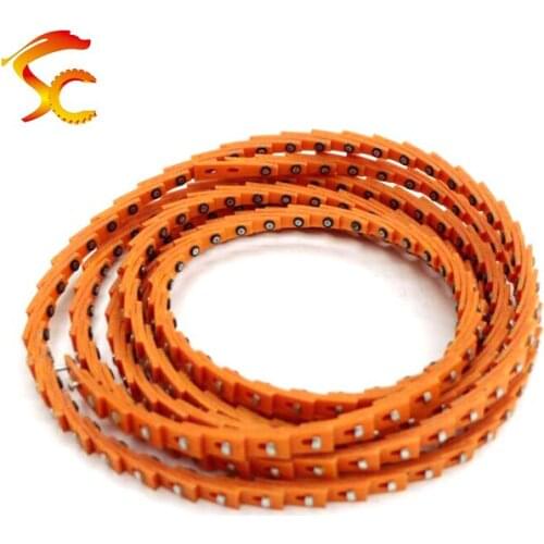 1meters with the Nail M width 10mm color orange polyurethane v-belt Free Shipping