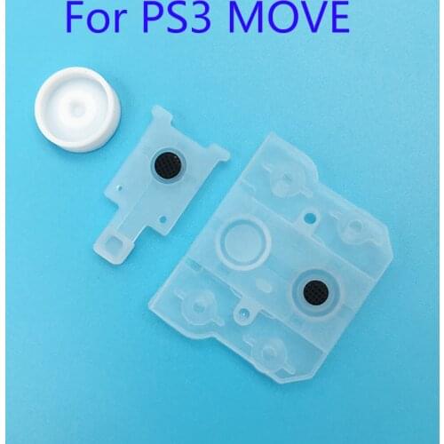 100Sets Rubber Button Pad For Sony Play Station 3 PS3 Move Controller Silicone conductive For PS4 V R Rubber Button Pad