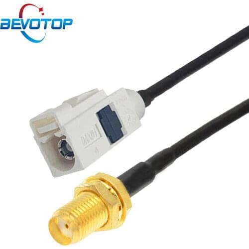 15cm 50cm 1M 5M 7M Fakra B Female to SMA Female Jack RG174 RF Coaxial Cable Radio Antenna Extension Cord Pigtail Adapter Jumper