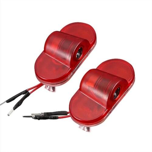 2Pcs Wireless LED Logo Projector Car Door Light Welcome Lamp for SKODA Octavia Automotive Interior Decorative Lights