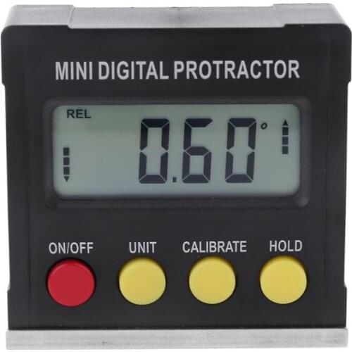 360 Degree Digital Protractor Inclinometer Electronic Level Box Magnetic Base Measuring Tool