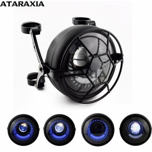 6.5" Motorcycle LED Headlight HeadLamp Housing Cover Bucket Bike Headlight Adjustable Mount Lamp Bracket For Harley Lighthouse