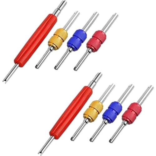 8 Pcs R134 R12 A/C HVAC Air Conditioner Knife Valve Stem Core Remover Tool