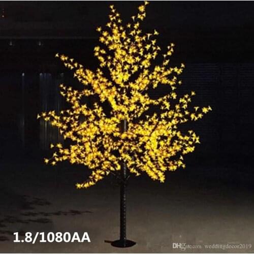 864 LEDs 6 feet 1.8M height LED cherry tree LED Christmas tree lights waterproof 110 220VAC white outdoor