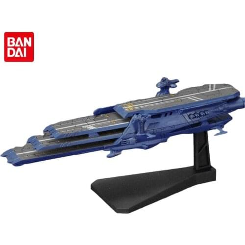 BANDAI Space Battleship Yamato 2199 Machinery collection 16 Multi layer aircraft carrier blue Action Figure Collectible Model