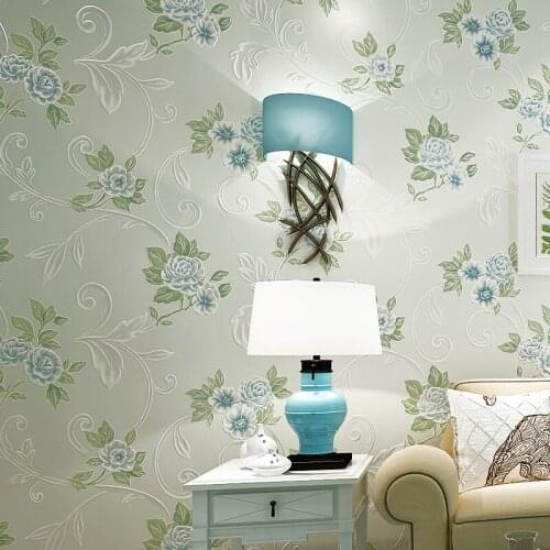 Beibehang wallpaper for walls 3 d HD bronzing warm European pastoral wallpaper living room bedroom background 3D wallpaper roll